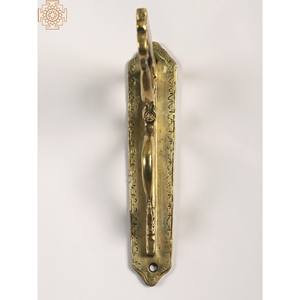 Soporte de montaje de diseño de pavo real de latón de 9 pulgadas hecho a mano para colgar en la pared hecho en India - Product Image 1