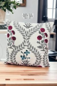 Vibrant Anokhi Print Decorative <b>Cushion</b> Covers Floral Printed Pillow Cover <b>Set</b> of 5 for <b>Sofa</b> Bedroom Living Room Home Decor <b>Sets</b> - Product Image 6