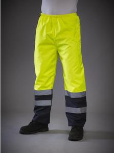 Pantalon de travail d'hiver chaud et imperméable pour mineurs, haute visibilité, poches à outils, bandes réfléchissantes, pantalon cargo en nylon pour hommes - Product Image 5