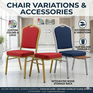 Sedia da Banchetto Impilabile in Metallo Dorato Ingrosso Imbottita per Hotel Matrimonio Evento Festa Ristorante Sala - Product Image 5