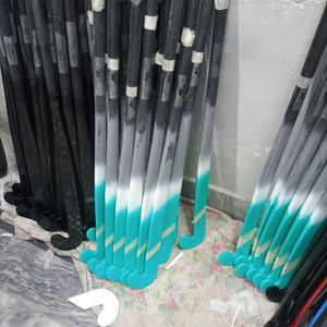 Bâton de hockey sur gazon P92M 36 pouces pour l'entraînement, lame noire à motifs verts - Product Image 6