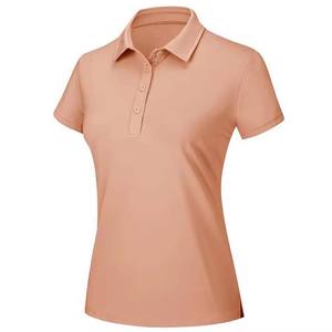 Polo de golf pour femme avec impression sérigraphique de logo personnalisé, polo de haute qualité 100% coton pour femme - Product Image 2