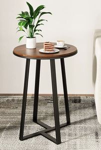 โต๊ะข้างเหล็กหน้าไม้สไตล์โมเดิร์น ดีไซน์เรียบหรู ฐานเหล็กและหน้าไม้ - Product Image 3