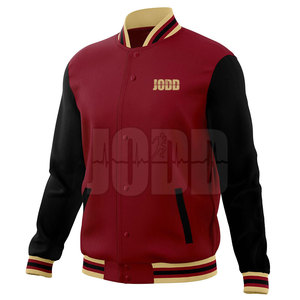 Comfortable <b>Winter</b> Warm Men's Letterman Jacket with Stand Collar and Front Logo High Quality Breathable Windproof Price - Product Image 2