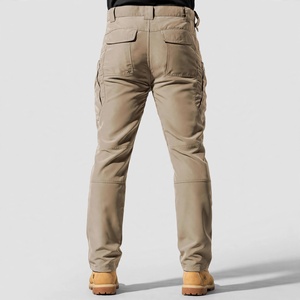 Pantalon cargo pour homme, coupe classique, coton mi-lourd, couleur unie, respirant, idéal pour le printemps - Product Image 4