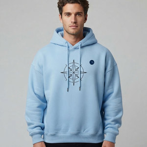 Trendy Men Heavyweight Hoodies High Quality <b>Thick</b> <b>Fleece</b> Pullover Hoodie Casual Daily Wear Warm Comfortable Clothing - Product Image 1