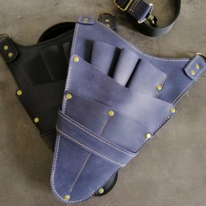 Estuche profesional de cuero para tijeras de barbero, bolsa para peluquería, para tijeras y herramientas de estilista de salón LBSH-0017C - Product Image 1