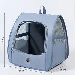 Luxury Lightweight Square Polyester Breathable Fabric Pet Carrier <b>Backpack</b> for <b>Cats</b> in Various Colors Made in Vietnam - Product Image 4