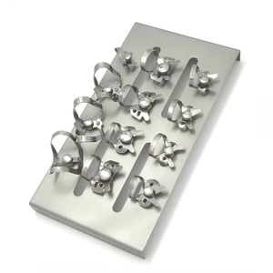 Oral Care Set 12Pc Manual Stainless Steel Endodontic Dentistry Tools Including Dental Barrier <b>Clip</b> Frame Holder Rubber Dam CE - Product Image 3