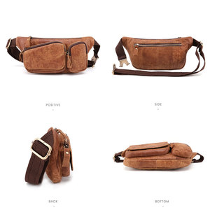 Sac banane unisexe Econex Sports en similicuir motif alligator, moins de 21L, fermeture éclair, sangle détachable, pochette de chasse étanche - Product Image 4