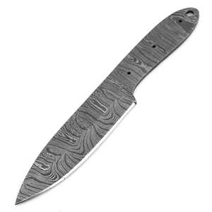 Cuchillo de Acero de Damasco de 67 Capas, Hoja Afilada de Acero Inoxidable con Alto Contenido de Carbono, Sin Mango, para Bricolaje, Cuchillo de Camping, Cuchillo de Cocina OEM - Product Image 1