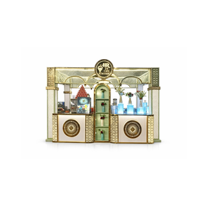 Comptoir de buffet en acier inoxydable doré pour la restauration - Product Image 1