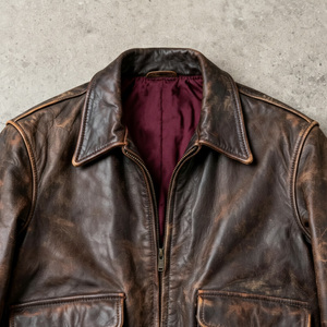 Chaqueta de Cuero Genuino Personalizada de Nuevo Estilo para Hombre, Chaqueta de Cuero de Primera Calidad, Corte Clásico Moderno, Personalizable en Todas las Tallas - Product Image 5