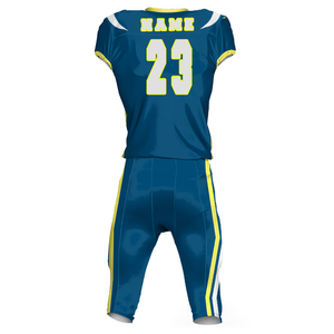 Ensemble de maillot et pantalon de football américain pour homme, noir et orange, col en V, sans manches, style ajusté, anti-humidité - Product Image 4