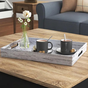 Bandeja otomana de madera de mango hecha a mano duradera, mesa de centro de madera para Plato decorativo, desayuno, sala de estar, exhibición y uso de velas - Product Image 4