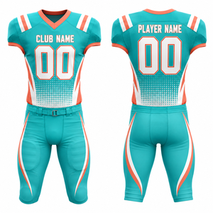 Conjunto de Uniforme de Fútbol Americano Minnesota Sublimado Personalizado MEGAMAPLE, Camiseta de Manga Corta con Cuello en V para Hombre, Uniforme Ajustado que Absorbe la Humedad - Product Image 1