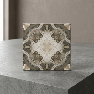 Carrelage en céramique effet marbre italien 60x60 cm pour usage domestique, 24x24, 8 mm, effet bookmatch, brun/marbre, porcelaine 600x600 mm, brique réfractaire, sol de hall - Product Image 4