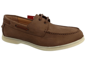 Mocasines de Ante Marrón Tabaco para Hombre, Zapatos de Oficina y Carrera, Cómodos, con Suela de Goma, Diseño de Tiras, Color Sólido, para Todas las Temporadas - Product Image 1
