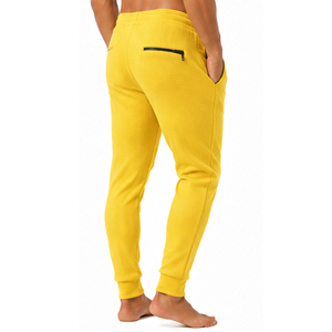 Pantalones de punto gofrado texturizado personalizados para hombre, corte ajustado, estilo casual, jogger, cintura elástica con cordón, ropa deportiva, pantalones de gofrado para hombre - Product Image 5