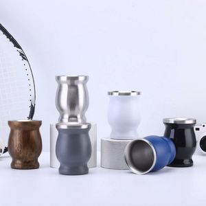 Wholesale 8oz Argentine Yerba Mate <b>18</b>/8 Stainless Steel Double Wall Gourd Yerba Mate Cup With Straw - Product Image 2