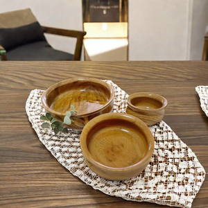 Juego de cuencos de madera Esmalte a prueba de agua brillo fábrica sheeri artesanías Faisal - Product Image 3