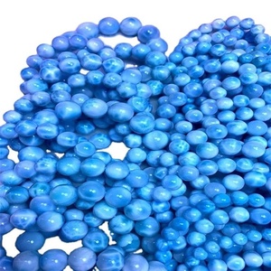 Cristal de cuarzo Natural Larimar tallado, piedra de cobre, colgante de pectolita, venta al por mayor - Product Image 4