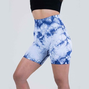 Leggings Deportivos de Cintura Alta con Efecto Push-Up, 90% Nailon, 10% Elastano, Estampado Tie-Dye, Cintura Elástica para Mujer - Product Image 2