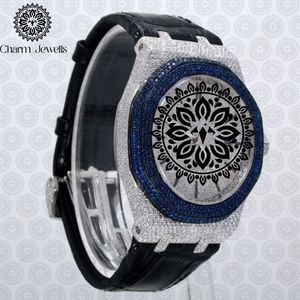 Charm_Jewells Luxury Stainless Steel <b>Watch</b> 42mm Round Dial Sapphire Crystal Quartz Movement Men Fashion Design - Product Image 1