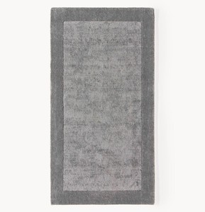 Modern <b>Abstract</b> Wool and Viscose High Pile Hand Tufted Carpet Texture Neutral Tone Living Room Rug - Product Image 5