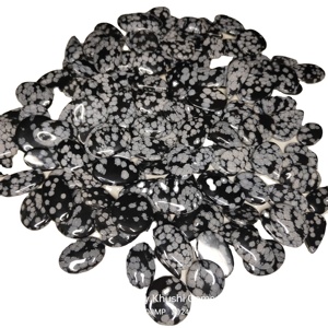 คริสตัลพลอยอเมทิสต์จากธรรมชาติหินควอทซ์แอมเบอร์อัญมณีอัญมณีออบซิเดียนเกล็ดหิมะที่สวยงามสำหรับเครื่องประดับ - Product Image 3