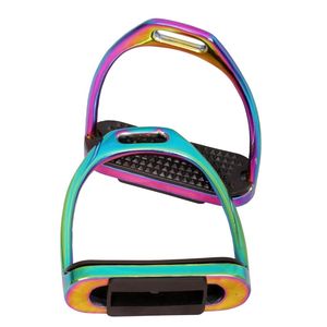 Стремена в виде колокольчика для западных седел, верховая езда, высокое качество, стремена из нержавеющей стали в индивидуальном цвете - Product Image 5