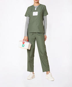 Conjuntos de Uniformes Médicos de Poliéster y Spandex para Uso Hospitalario en Verano, Unisex, para Enfermería y Medicina, OEM/ODM - Product Image 6