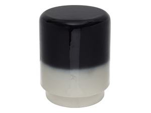 Mesa Auxiliar Redonda de Hierro, Negra y Blanca, Mesa de Centro de Metal para Interiores/Exteriores, Mueble Minimalista que Ahorra Espacio - Product Image 3