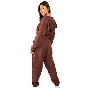 Nuevos Conjuntos Deportivos de Invierno para Mujer, de Alta Calidad, Cierre Completo, Corte Regular, Cintura Elástica, 2 Piezas - Product Image 3