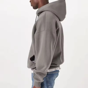 Sweat à capuche unisexe surdimensionné style streetwear, prix OEM abordable, pour l'automne, avec logo personnalisé imprimé, respirant, en molleton 100% coton - Product Image 5