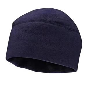 Elegant Unisex Solid Color Jacquard Beanie Hat 100% Polyester <b>Winter</b> <b>Cap</b> Outdoor Use Adjustable Head Circumference Street Style - Product Image 4