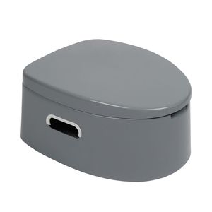 WC portatile con tappetino antiscivolo grigio - Product Image 4