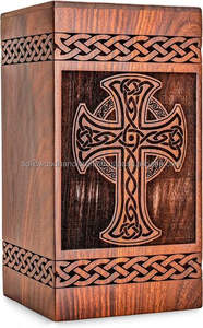 Urna de Madera Hecha a Mano para Cenizas de Adultos, Urnas Funerarias, Urnas de Entierro - Product Image 3