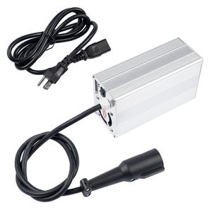 48 Volt 20 Amp LED Golf Cart <b>Battery</b> Charger with <b>Round</b> 3 Pin Plug Compatible with EzGo RXV TXT Models - Product Image 4