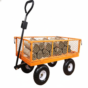 Carretilla de Jardín de Metal, Plástico y Goma de Alta Resistencia OEM/ODM con Mecanismo de Descarga Patentado para Transportar Leña y Restos de Jardín - Modelo GARPYC000 - Product Image 5