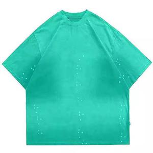 Camisetas de Jersey Lavadas con Ácido de la Mejor Calidad para Hombre, Talla Grande, Cuello Redondo, Manga Corta, Ecológicas, Transpirables, Estilo Vintage, Estampadas o Lisas - Product Image 4