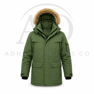 Chaqueta de Invierno para Hombre, Impermeable, Cortavientos, con Capucha, Chaqueta Acolchada Gruesa y Cálida para Exteriores, Informal, Personalizada OEM ODM - Product Image 4