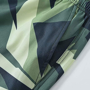 Custom <b>Men</b> Camouflage Print Beach Shorts Quick Dry Swim <b>Trunks</b> Elastic Waist Summer Swimwear OEM ODM Supplier - Product Image 5