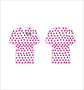 T-shirt à manches courtes pour homme, à pois, coupe classique, col rond, vêtement décontracté, design imprimé, logo sur le devant - Product Image 1