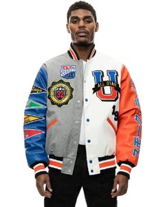 Chaqueta de Motociclista para Hombre, Estilo Vaquero, Transpirable, de Lana/Poliéster, Corte Ajustado, Cierre de Cremallera, para Primavera - Product Image 1