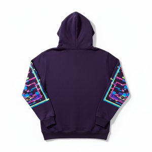 High Quality 100 % Cotton Custom With Neon Pixel PrintDesign High Quality Basics <b>Pullover</b> <b>Men</b> Hoodies Heavy Weight Top Selling - Product Image 5