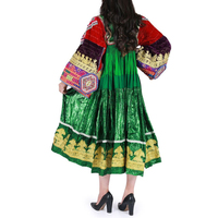 Robe traditionnelle afghane Kuchi en mousseline de soie, longue, faite à la main, respirante, vintage, ethnique, broderie tribale, patchwork, ourlet évasé