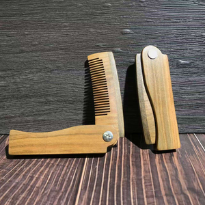 Peigne pliant en bois de santal, peigne à barbe en bois, artisanat naturel - Product Image 4