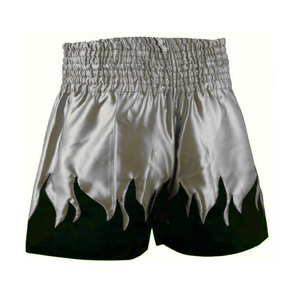 Shorts de Muay Thai Pink Flame, Pantalones de Kickboxing de Satén para Mujer, Ropa Deportiva para Niñas, Logotipo Personalizado, Equipo de Entrenamiento - Product Image 3