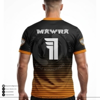 Maillot de football professionnel Mawra, personnalisable avec numéro et nom, sublimation intégrale, manches courtes, unisexe, tenue de sport performante